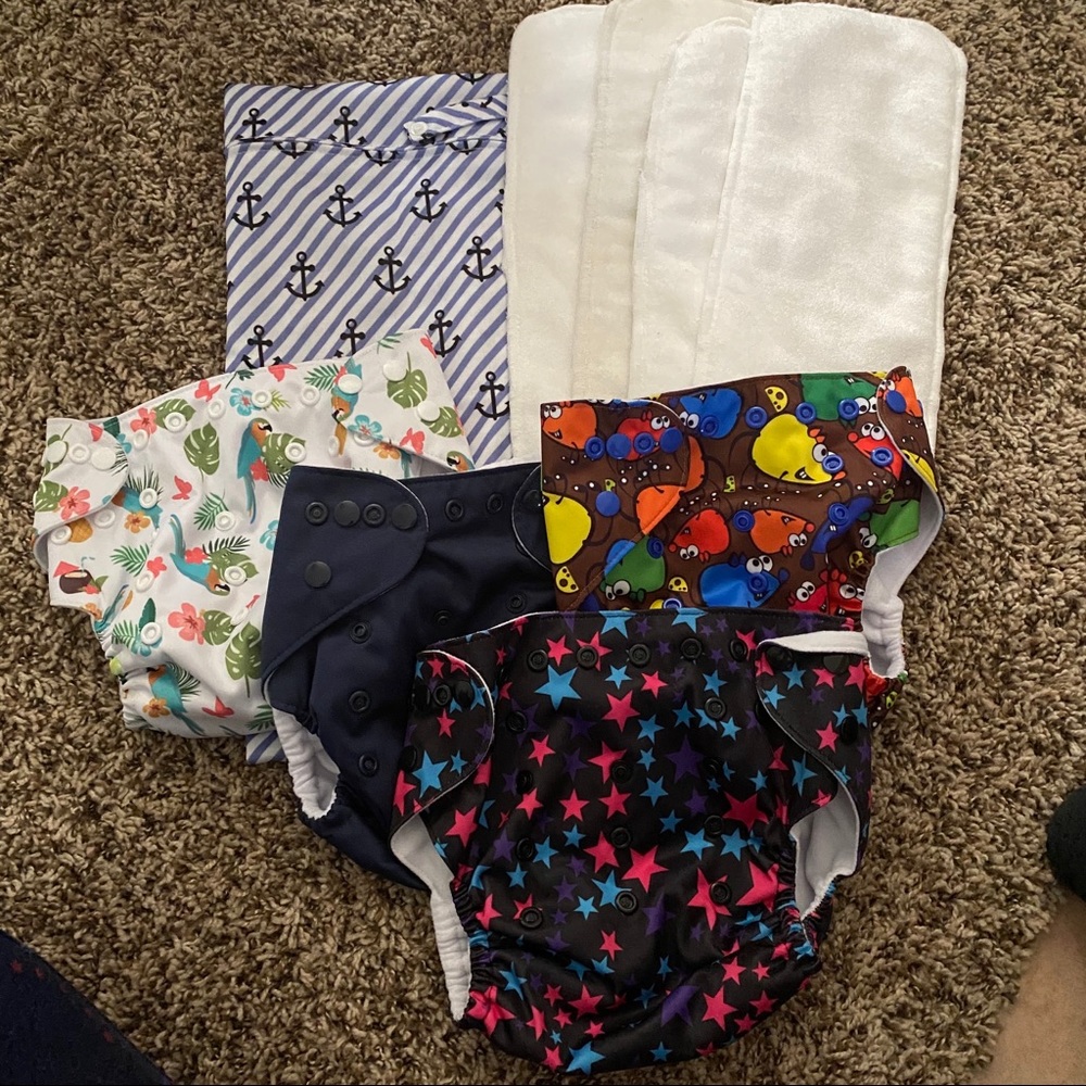 Wegreeco reusable cloth pocket diapers 8-33lbs